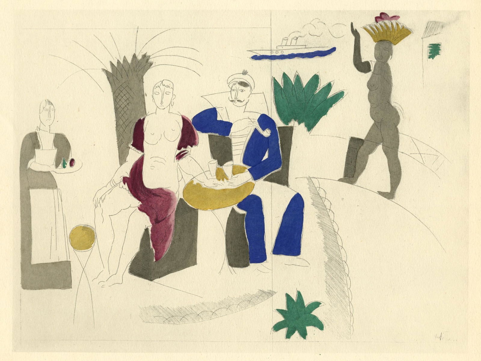 Charles Dufresne "Le Marin" pochoir (1 of 2)