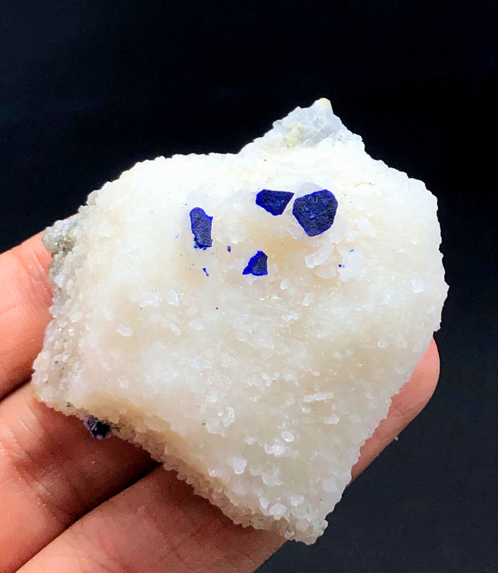 63 Gram Lovely Natural Blue Lazurite Crystals With Pyrite Specimen From Afghanistan (1 of 5)