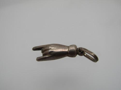 Vintage Sterling Devil Hand Charm/Pendant, Italy (1 of 4)
