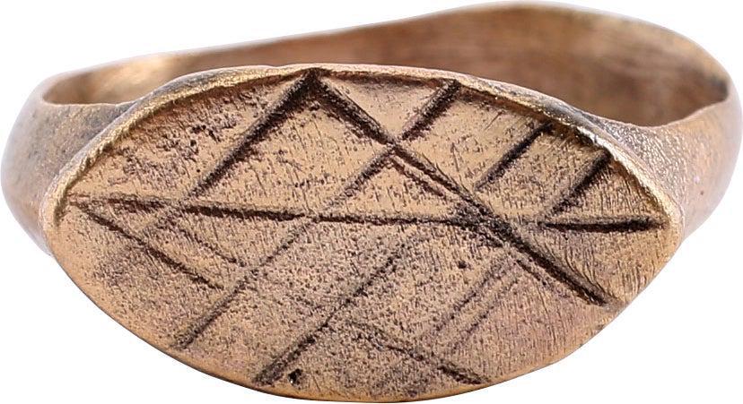 ROMAN MAN'S RING 2nd-5th CENTURY AD, SIZE 8 (1 of 4)