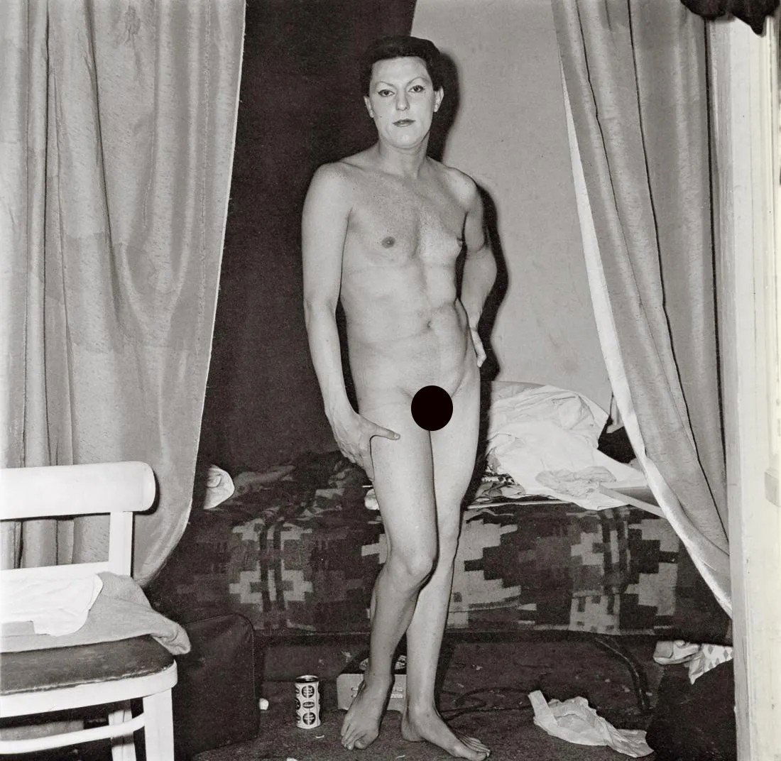 DIANE ARBUS - A Naked Man Being A Woman, NYC, 1968 (1 of 2)