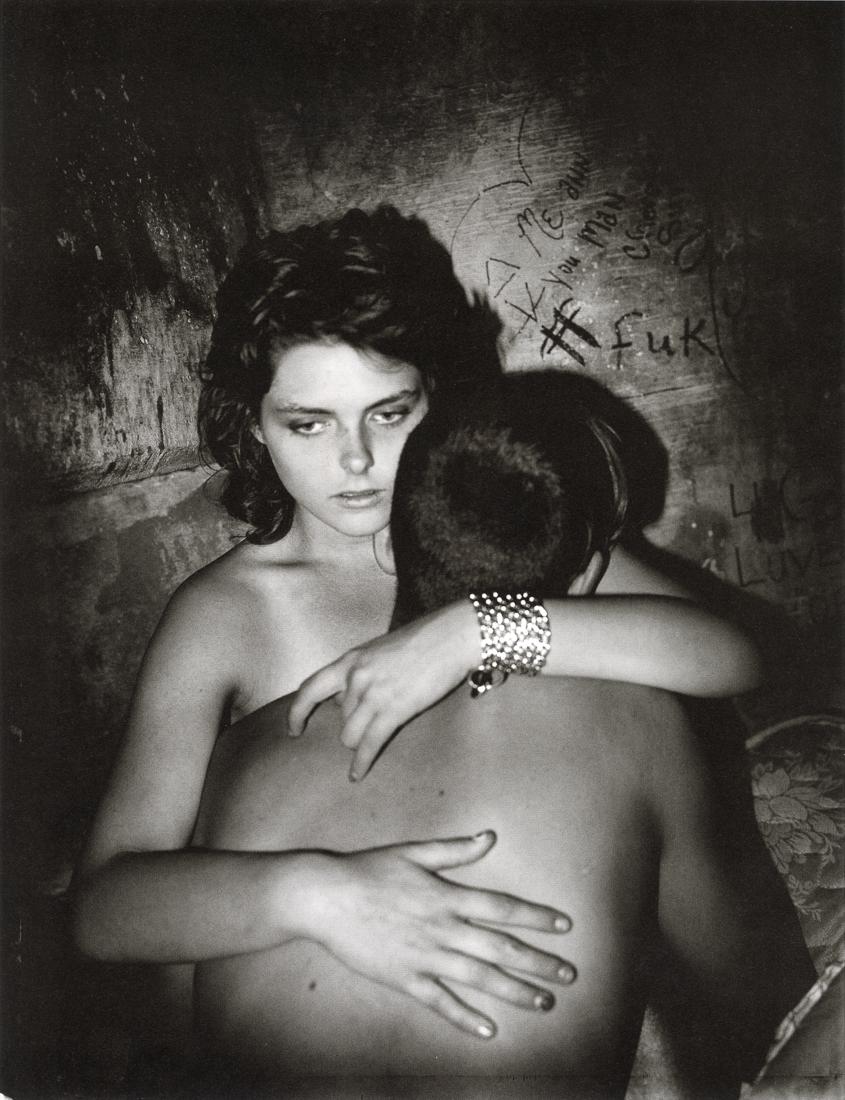 JIM GOLDBERG - Destiny's Shiny Bracelet, 1989: Artist: Jim Goldberg Title: Destiny's Shiny Bracelet, Hollywood, USA, 1989 Medium: Photo Litho, 2008, China Dimensions: 8.15x10.6" Description: Heat Wax Mounted on 11x14" Conservation Board Artist Bio