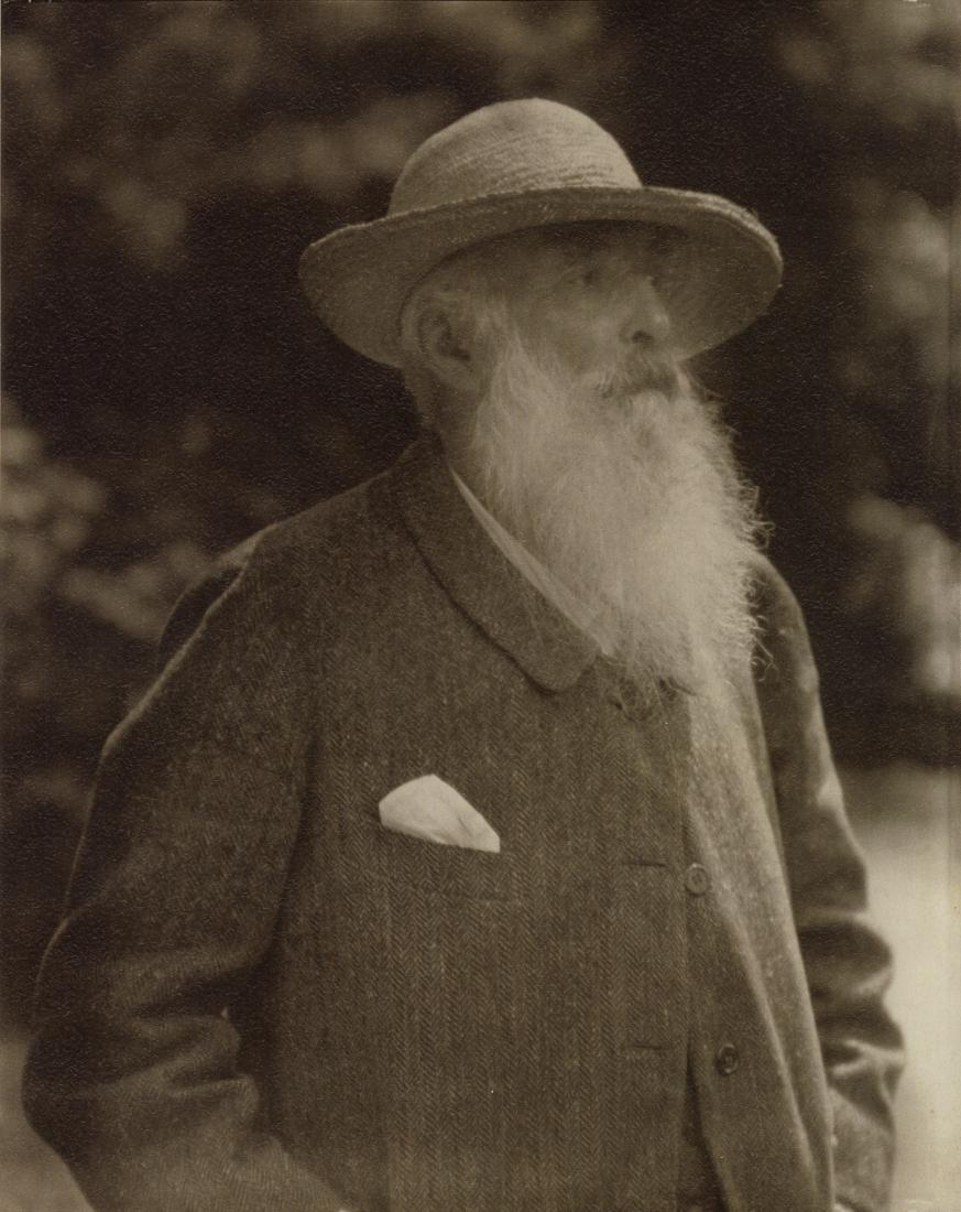 NICKOLAS MURAY - Claude Monet, 1926: Artist: Nickolas Muray Title: Claude Monet, 1926 Medium: Photo Litho, 2008, Italy Dimensions: 7.2x9.1" Description: Heat Wax Mounted on 11x14" Conservation Board Artist Bio: Nickolas Muray (1892 - 196