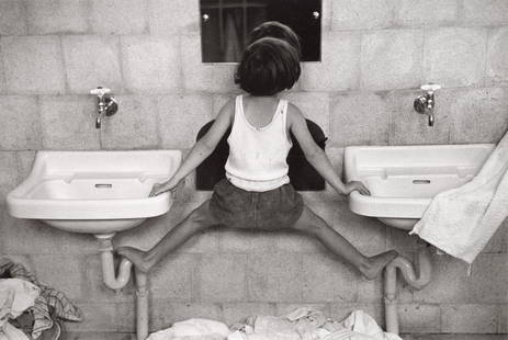 RUTH ORKIN - Tirza On Sinks, Tel Aviv, 1951: Artist: Ruth Orkin Title: Tirza On Sinks, Tel Aviv, 1951 Medium: Photo Litho, 1991, France Dimensions: 11x7.4" Description: Unmounted Artist Bio: Ruth Orkin (1921 - 1985) was an American photographer,