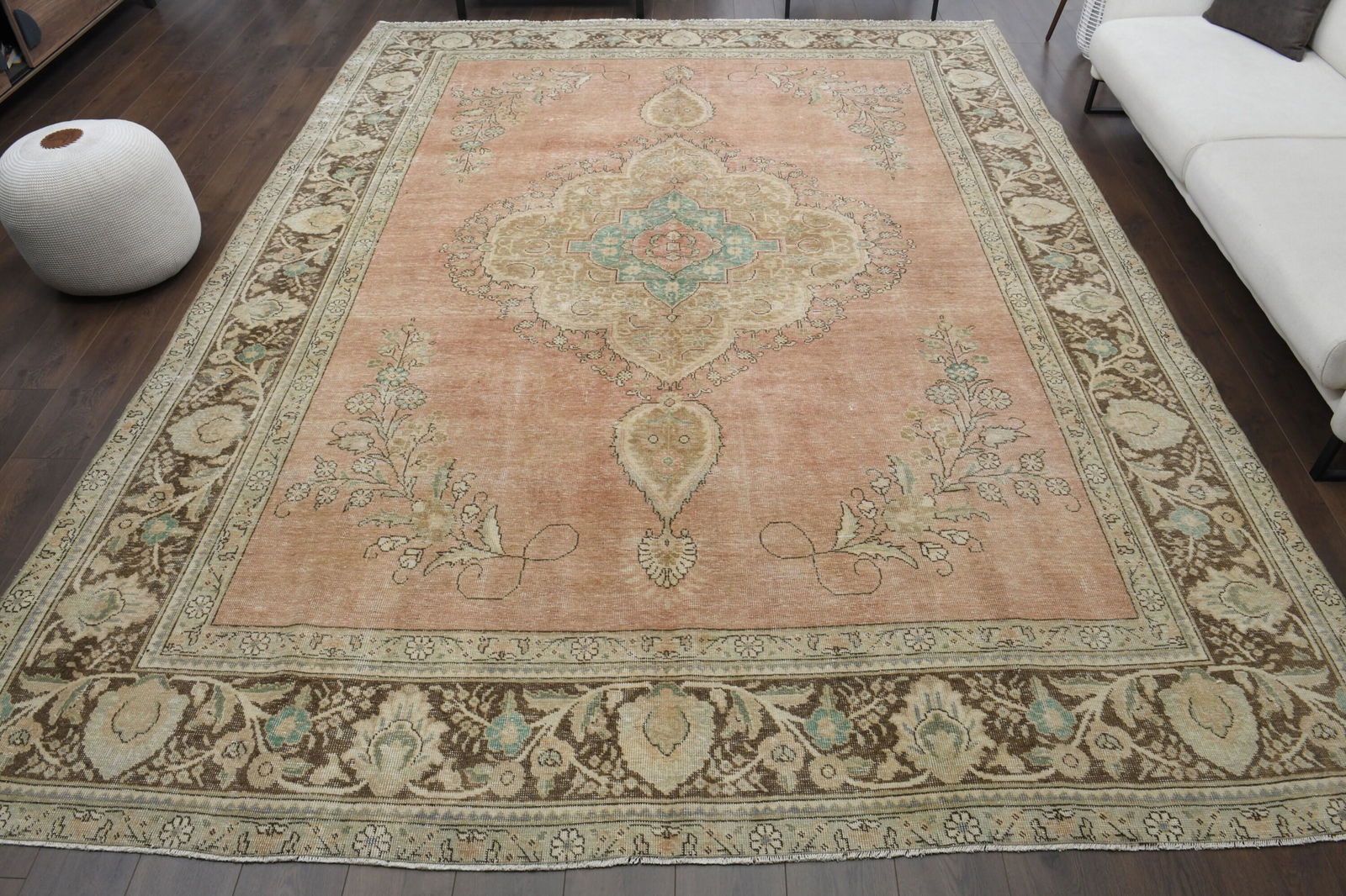 10x13 Vintage Rug Large Area Oushak Handmade (1 of 10)