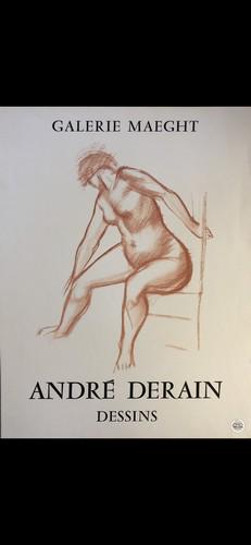 Andre Derain - Galerie Maeght - Lithograph: Andre Derain(1880-1954) - Dessins Galerie Maeght lower right: Atelier Amore Derain 25 1/2 x 18 1/2" French artist , sculptor. Co founder Fauvism with Matisse? Please note that this lot has a confident