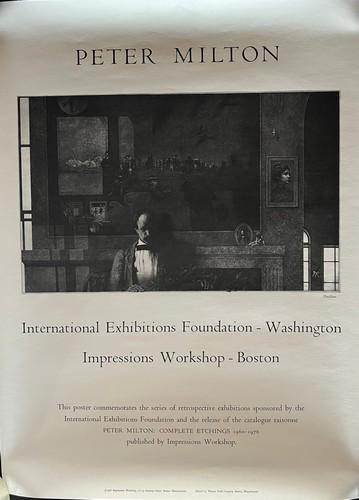 Peter Milton (b.1930): Peter Milton (b. 1930-) International Exhibtion Foundation - Washington Impressions Workshop - Boston Dimension : 18 x 24"? Please note that this lot has a confidential reserve. When you leave a bid i