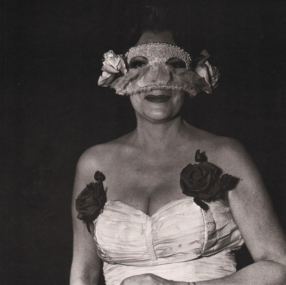 DIANE ARBUS - Lady at a masked ball, NYC, 1967 (1 of 1)