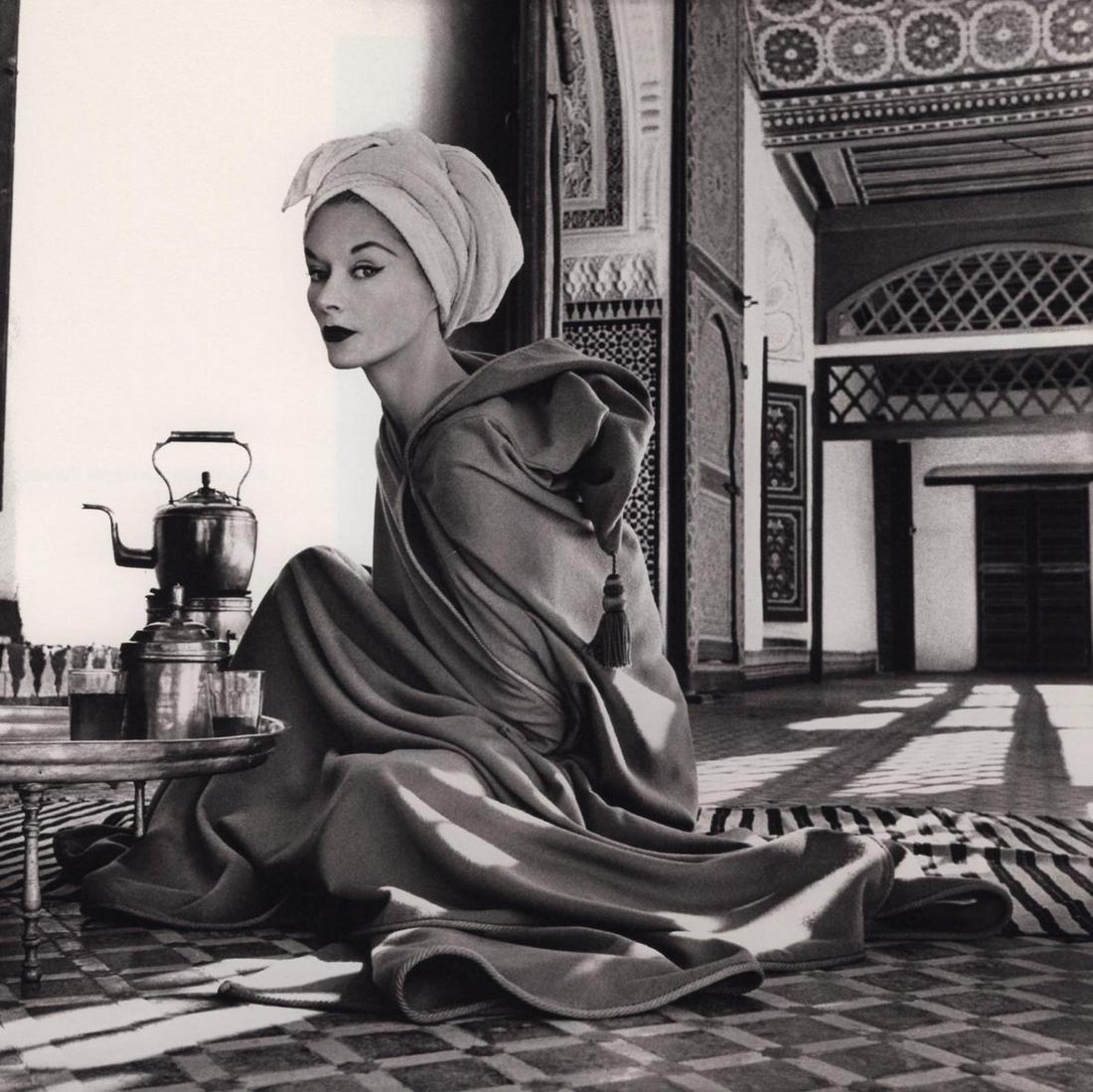 IRVING PENN - Woman in Palace (Lisa Fonssagrives-Penn), Morocco, 1951: Artist: IRVING PENN Print Title: Woman in Palace (Lisa Fonssagrives-Penn), Morocco, 1951 Medium: Quad-tone Photoengraving Printed 1990’s in the US Image size (inches) approx. 9 x 9” Irving
