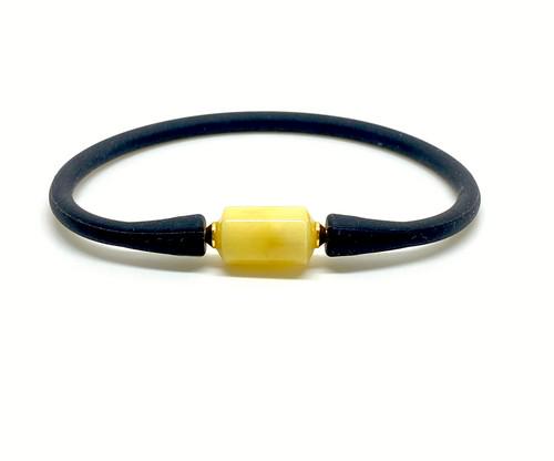 Exquisite Amber Bracelet made from Barrel shaped Amber bead (1 of 7)