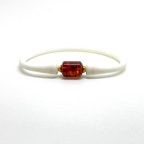 Extraordinary Amber Bracelet made from Doughnut shaped Amber bead (1 of 6)