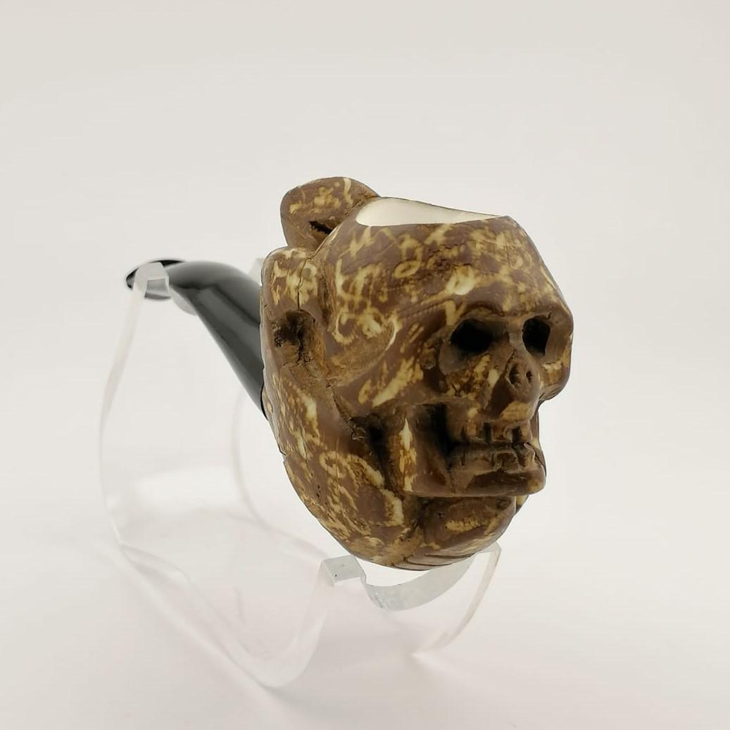 Skull Eagle Claw Meerschaum Pipe (1 of 10)