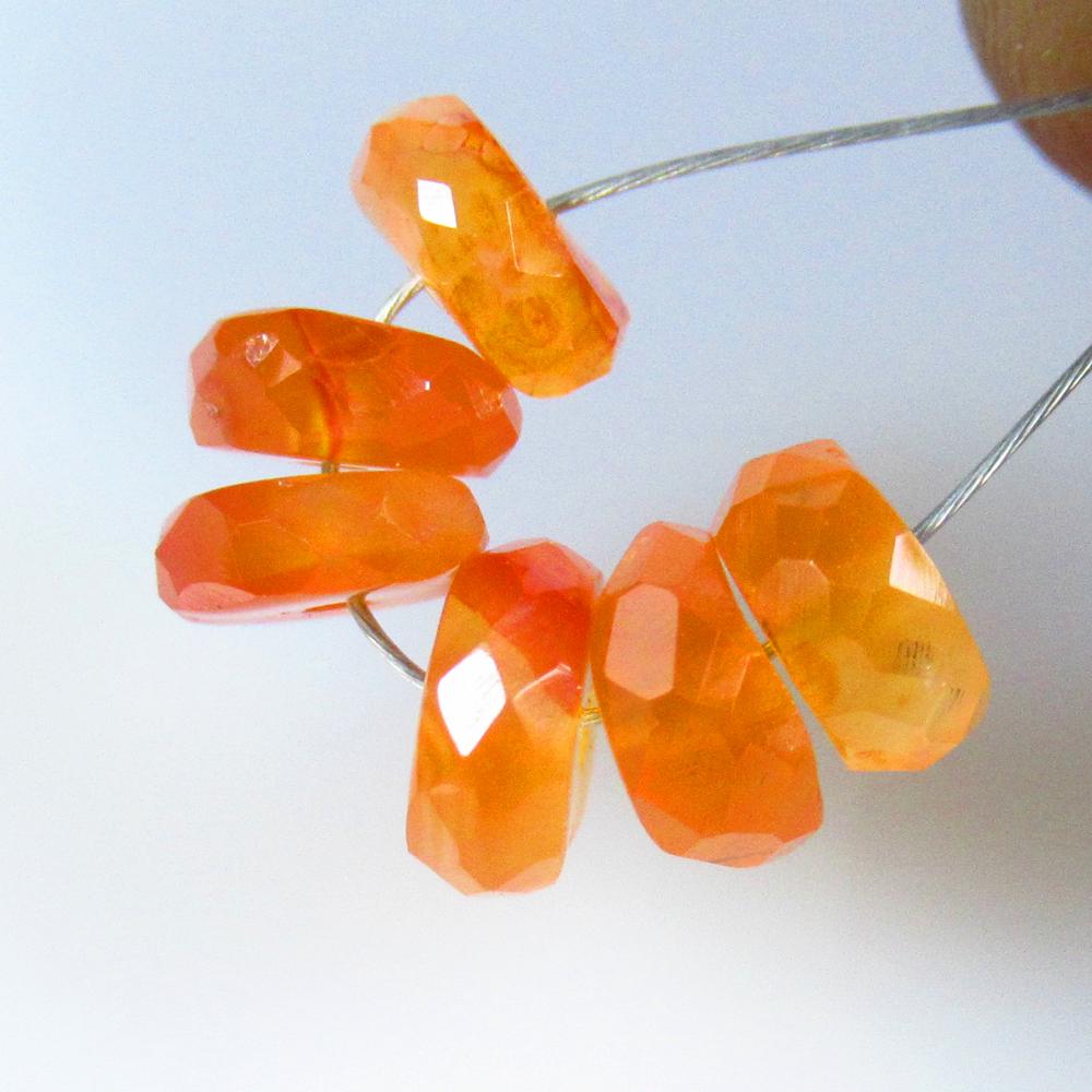 4.31 Ctw Natural 6 Orange Carnelian Round Beads: No Reserve! Title: 4.31 Ctw Natural 6 Orange Carnelian Round Beads Stone Clarity: Semi-Transparent Gemstones: Natural Carnelian Beads Carat Weights: 4.31 Size/Dimensions: 6.00 to 6.50 mm / 6 PC's Addi
