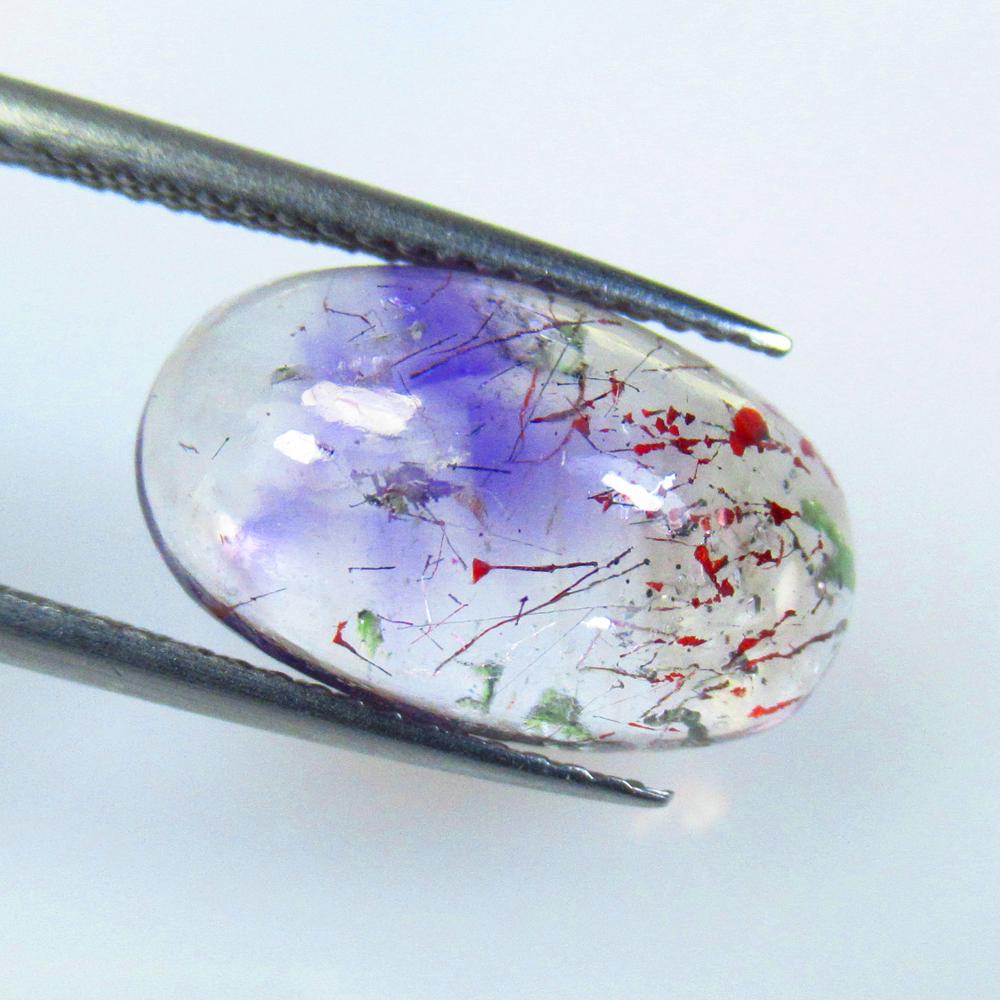 6.35 Ct Natural Rutile Amethyst Quartz Oval Cab (1 of 2)