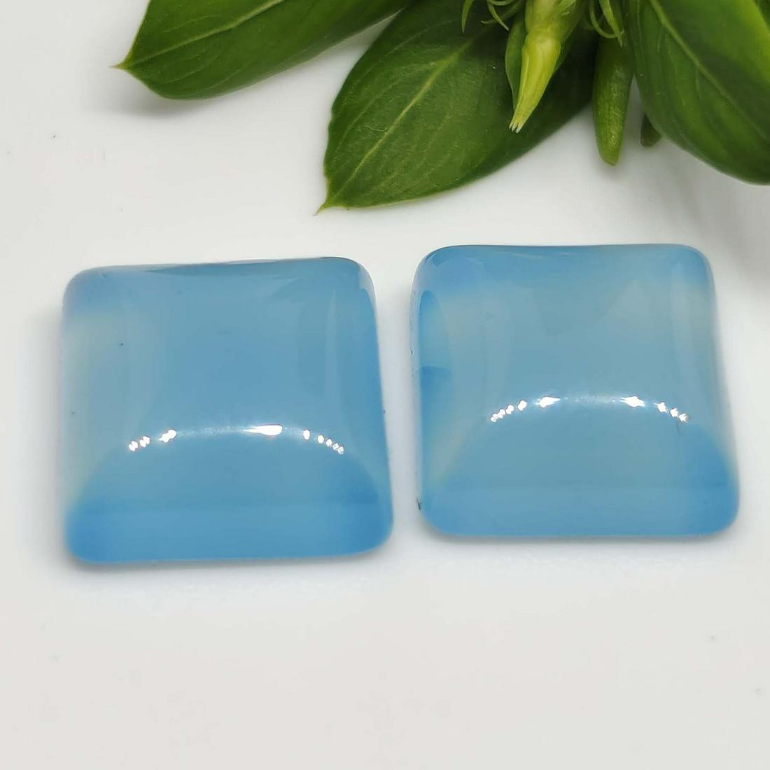 9.50 ct Natural Blue Chalcedony Pair (1 of 1)