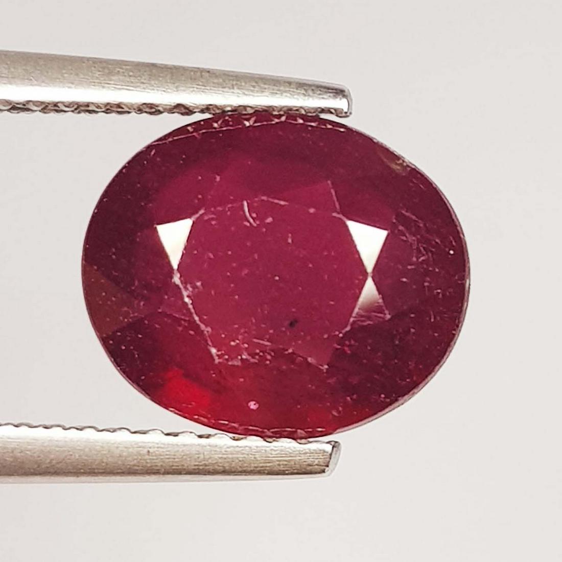 4.25 Ctz Top Quality Pinkish Red Natural Ruby (1 of 4)