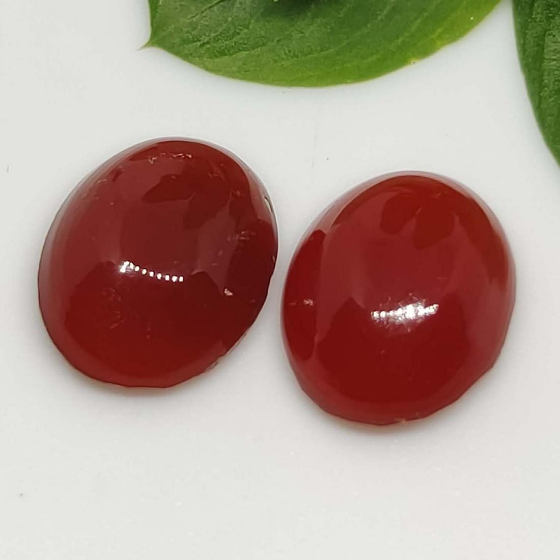 4.40 ct Natural Red Onyx Pair (1 of 1)