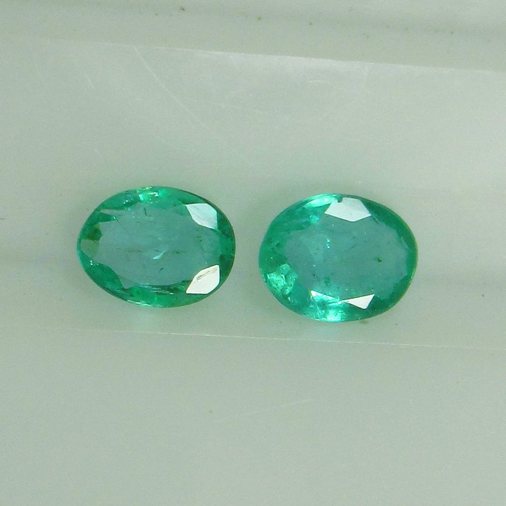 Natural Zambian Emerald Pair - 0.45 Ct (1 of 3)