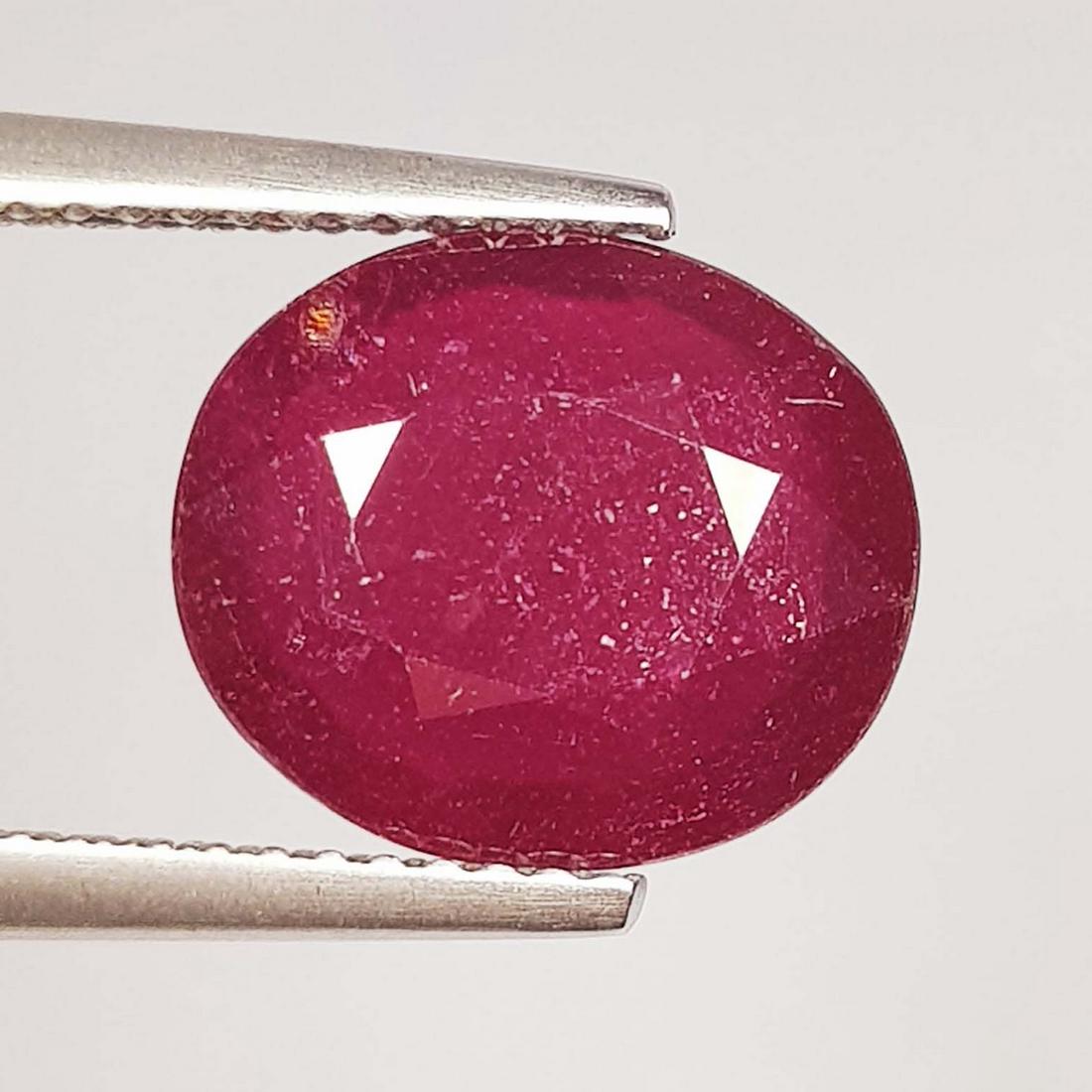 5.35 Ctz Top Quality Pinkish Red Natural Ruby (1 of 4)