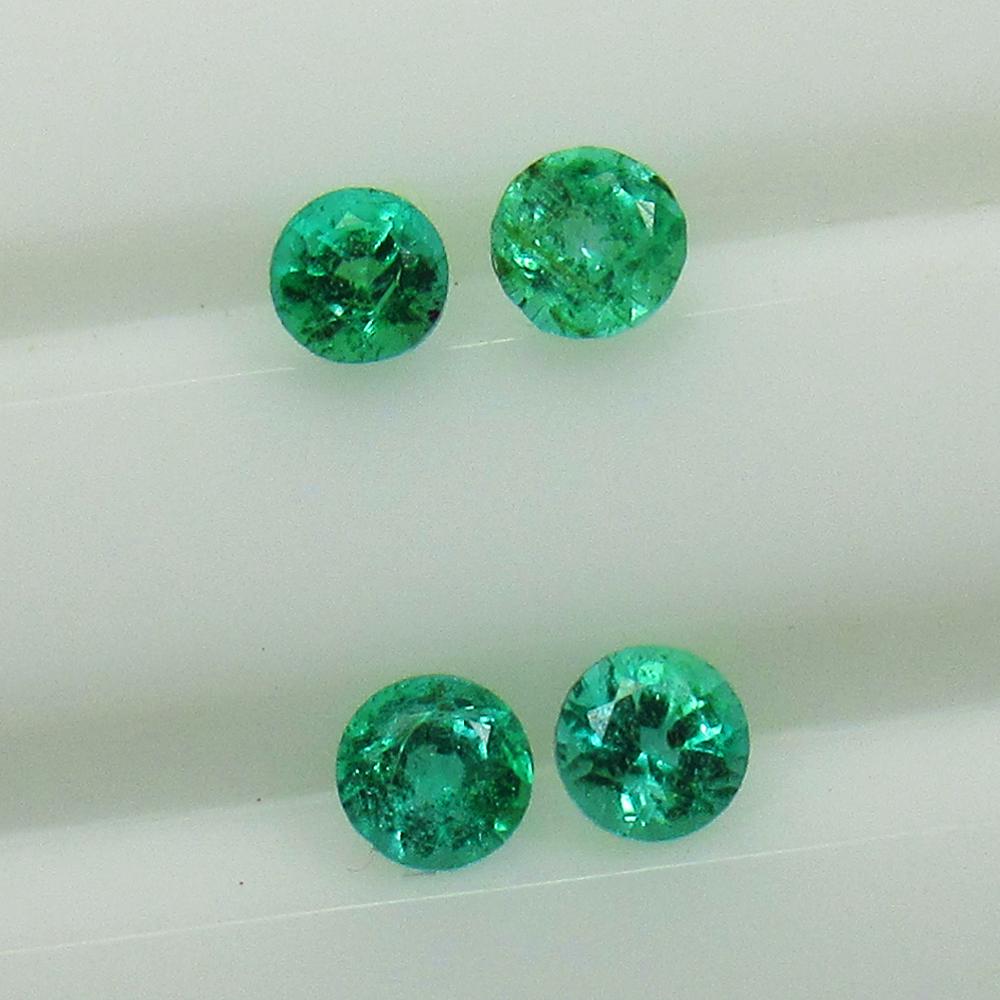 Natural Zambian Emerald Set - 0.37 Ct (1 of 3)