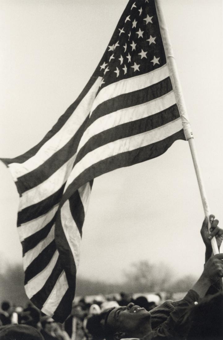 STEVE SCHAPIRO - Selma March, Flag, 1965 (1 of 1)