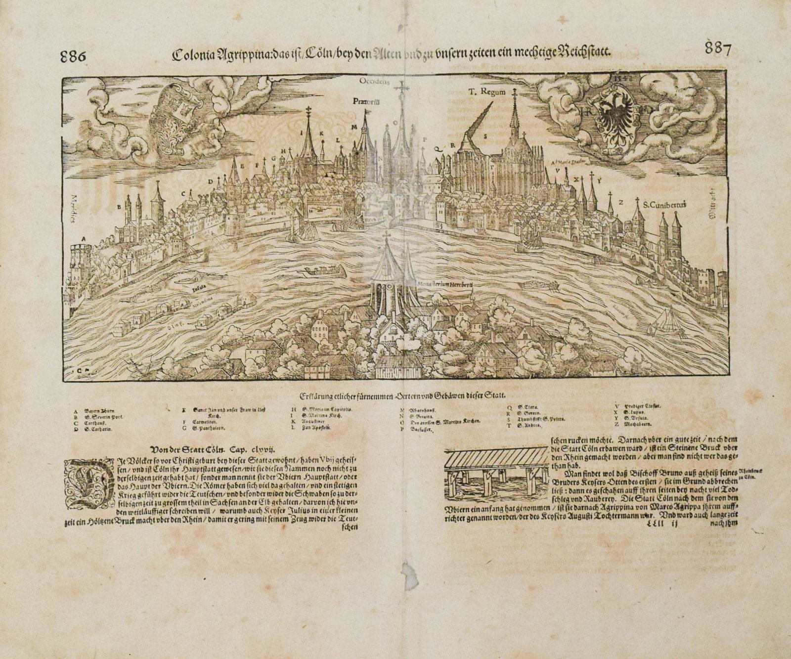 1598 Munster View of Cologne -- Colonia Agrippina das ist Coln bei den alten und zu unsern zeiten (1 of 1)