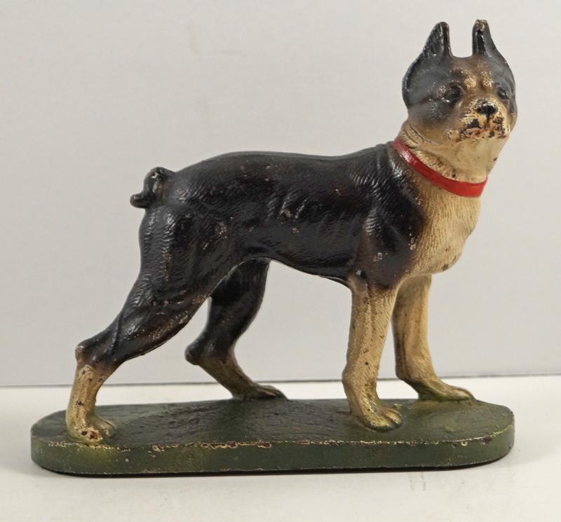 Boston Terrier Dog Cast Iron Hubley Bookend (0710) on Jan 12, 2023