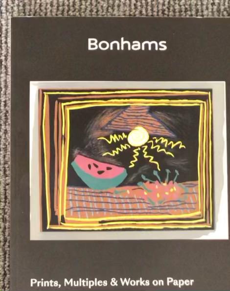 Bonhams Catalog 2018 Prints, Multiples: Bonhams Prints, Multiples and Works on Paper - November 8, 2018 Please note that this lot has a confidential reserve. When you leave a bid in advance of the auction, submit your maximum. The bidder wh