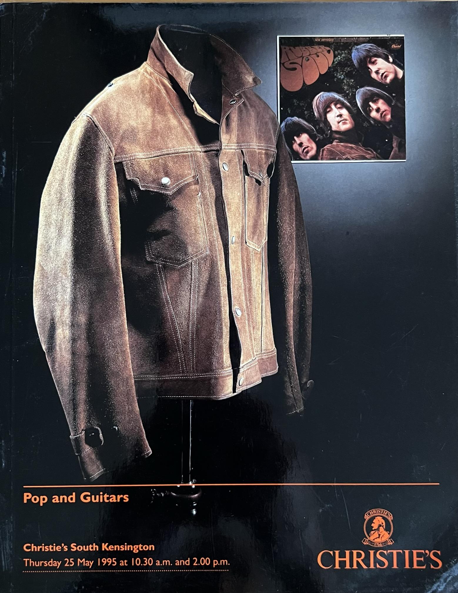 Christies Catalog Pop Guitars 1995: Christies South Kensington Catalog 5/25/95 Pop and Guitars Please note that this lot has a confidential reserve. When you leave a bid in advance of the auction, submit your maximum. The bidder who has
