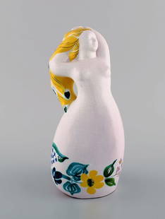 Ursula Printz for Gustavsberg. Rare naked woman in glazed ceramics. Beautiful crackled glaze and: Title: Ursula Printz for Gustavsberg. Rare naked woman in glazed ceramics. Beautiful crackled glaze and flowers. Mid-20th century. Brand: Gustavsberg Description: Ursula Printz for Gustavsberg. Rare n