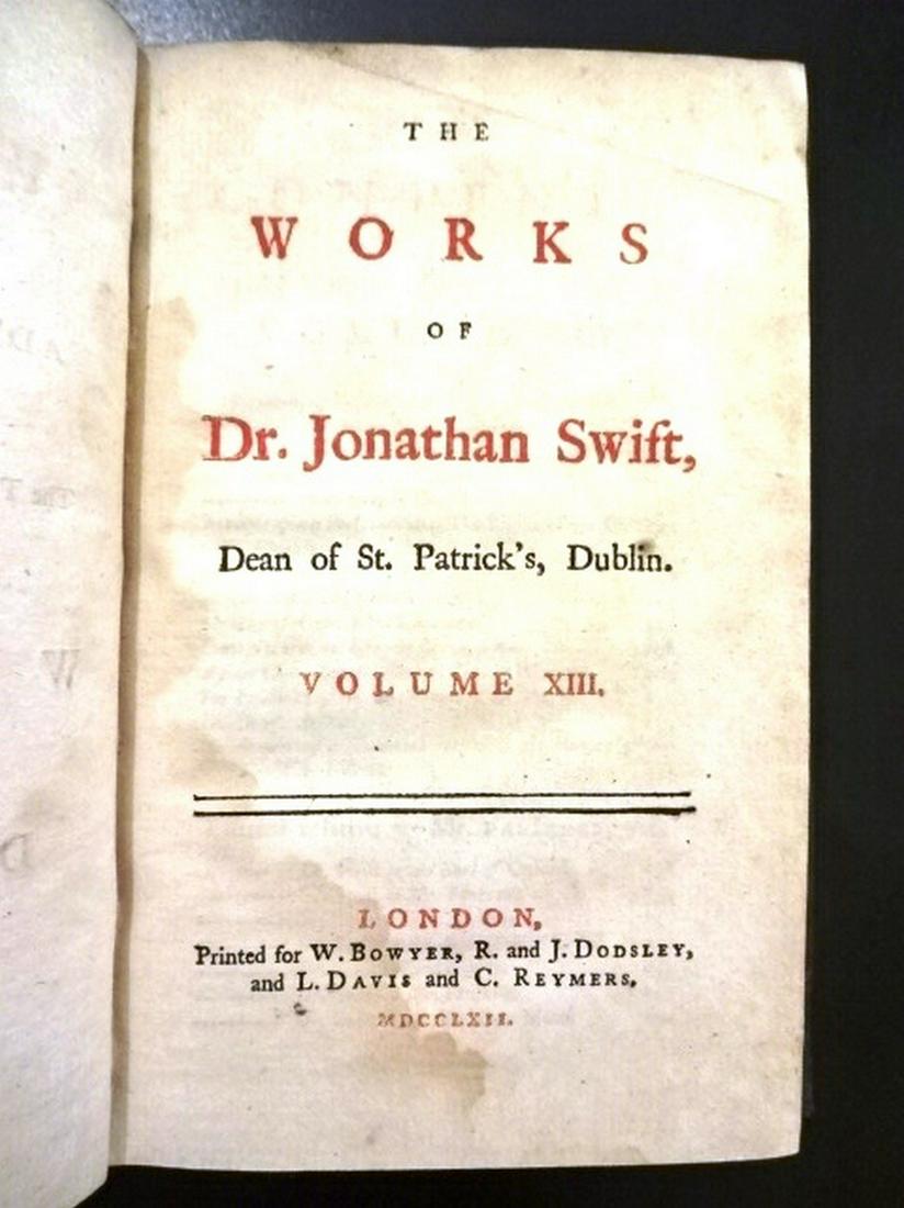 1762 Works of Jonathan Swift (1 of 5)