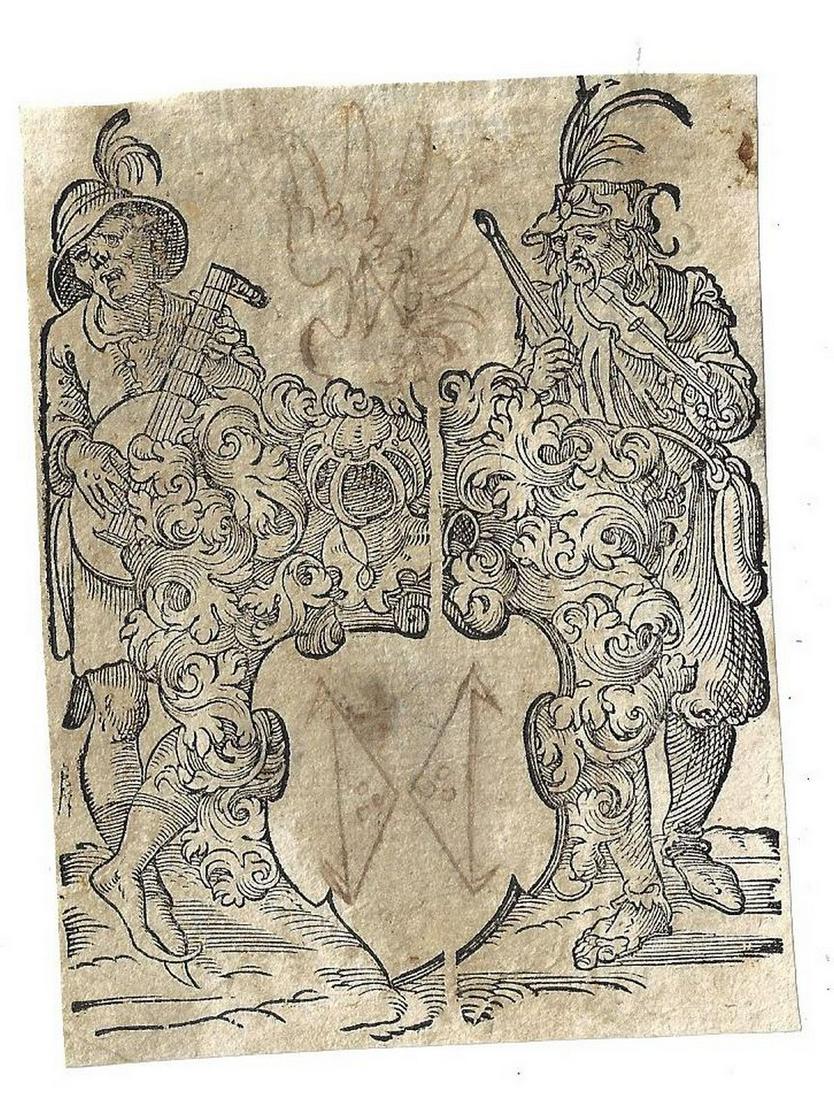 17th C Jost Amman Emblem Musicians (1 of 1)