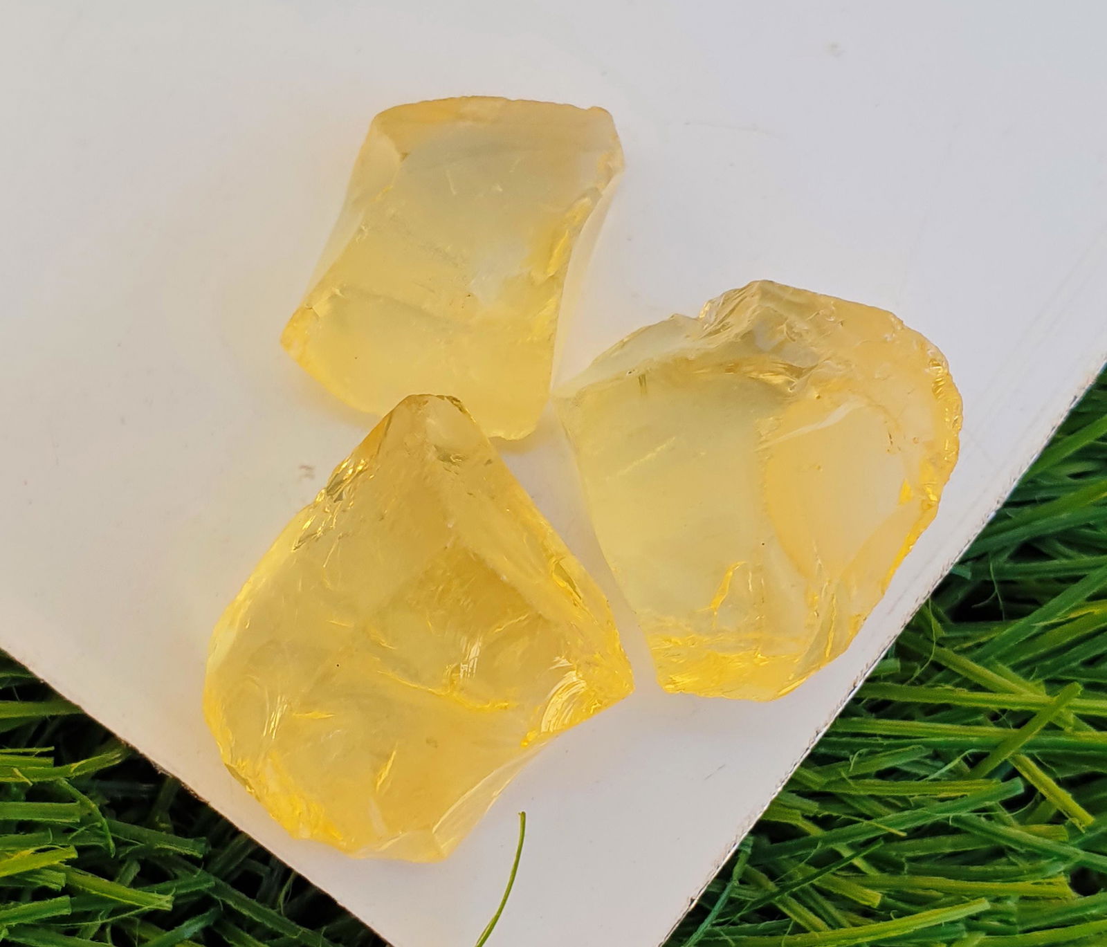 Natural & Unheated Yellow Opal Facet Rough Lot (1 of 8)