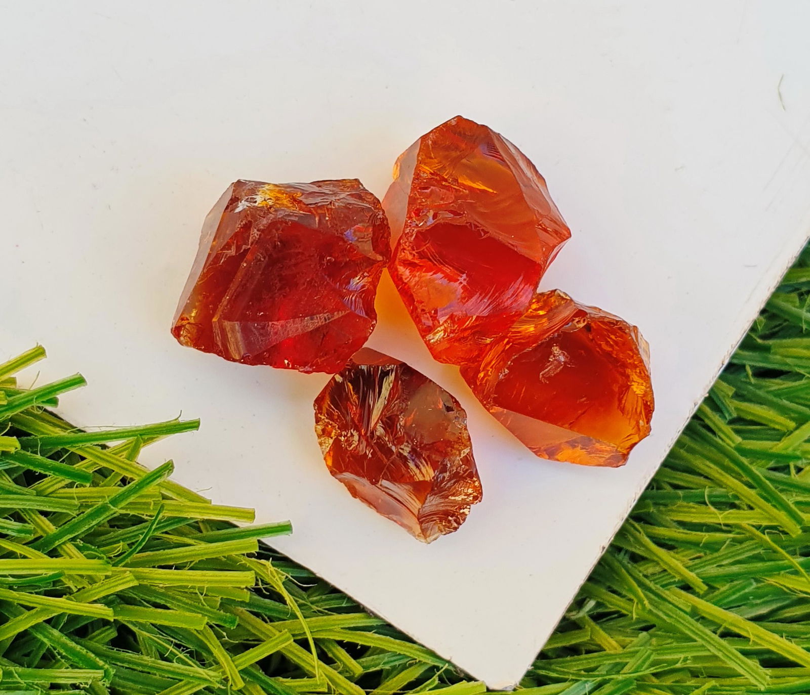 Natural & Unheated Orange Citrine Facet Rough Lot (1 of 9)