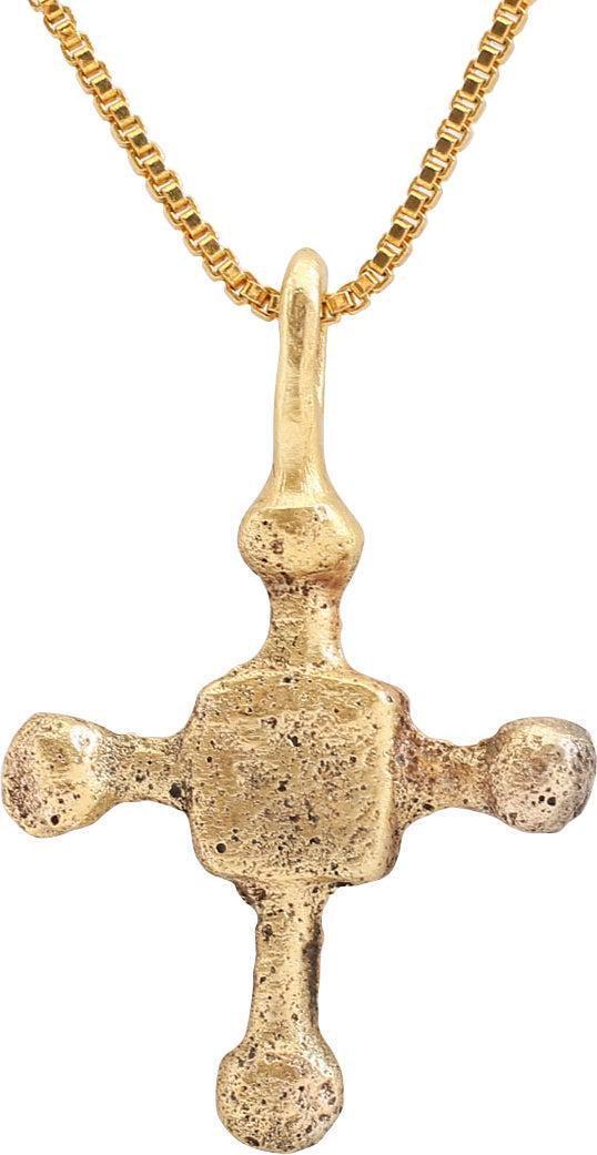 FINE MEDIEVAL CHRISTIAN CROSS NECKLACE, C.1100-1300 AD (1 of 4)