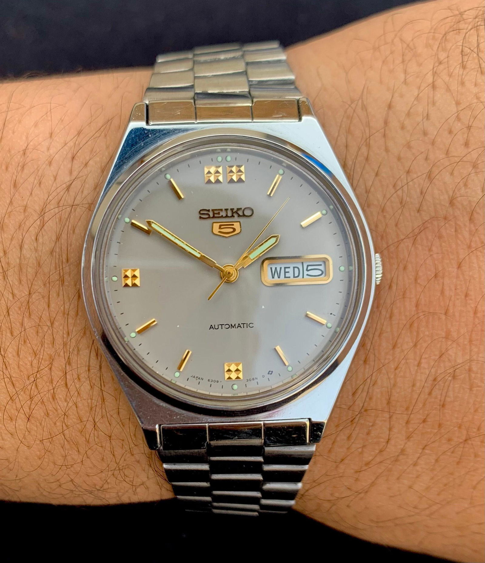 Seiko Watch Automatic 6309-8940 With Day /Date Mens's Wrist Watch (1 of 6)