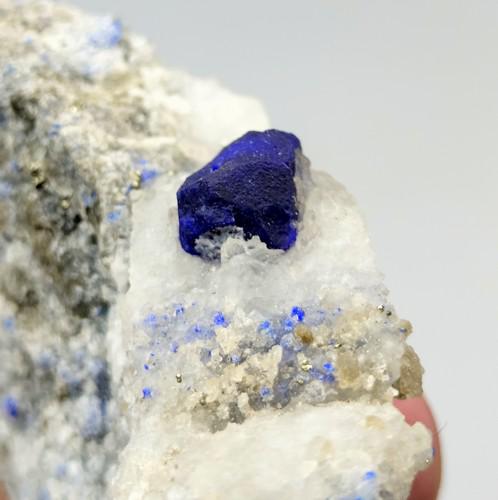 101 Gram Gorgeous Extremely Rare Lazurite With Pyrite Specimen (1 of 3)