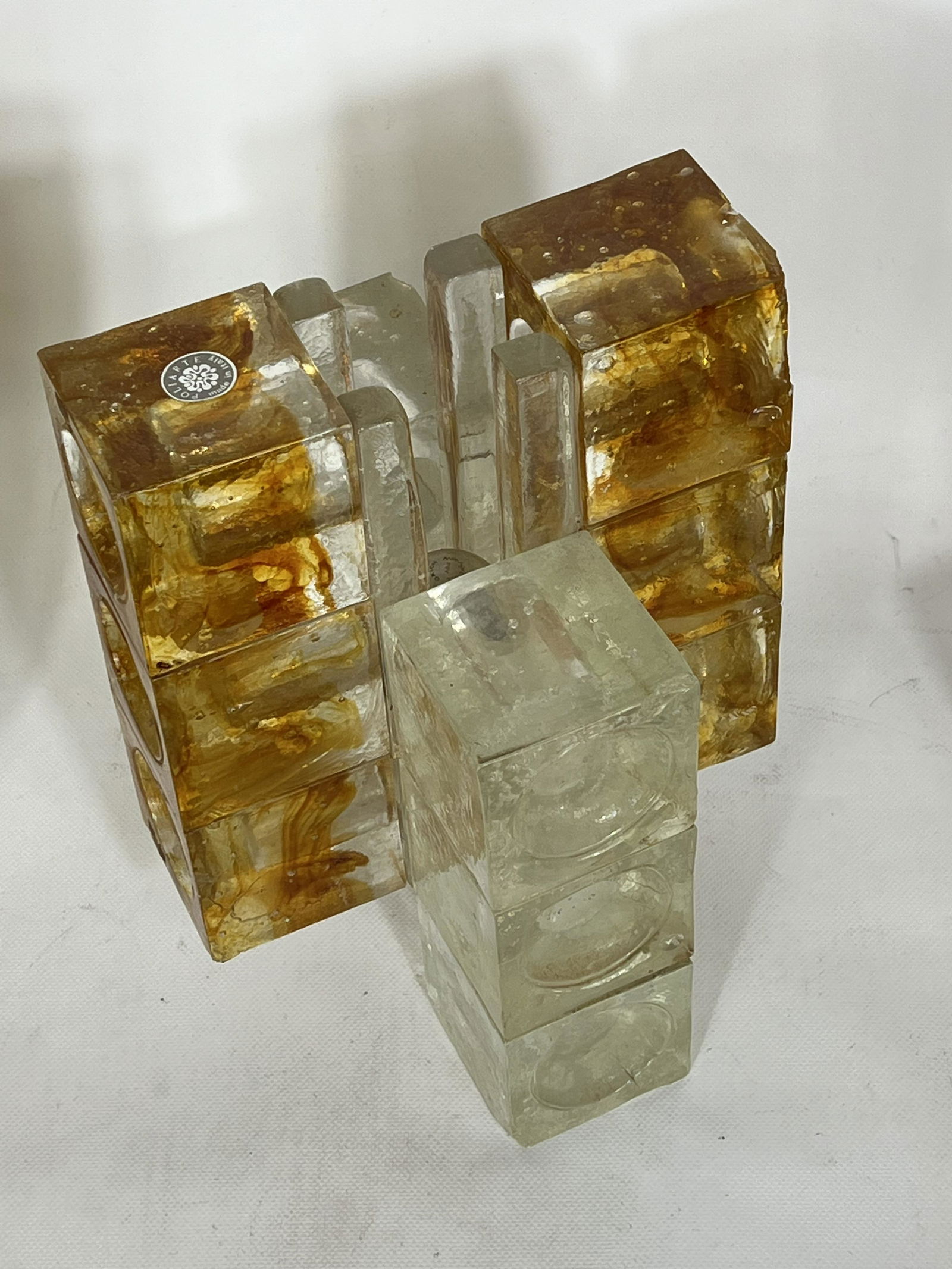 Poliarte, Rare Mid-Century Labeled murano glass floor lamp from 70s (1 of 11)