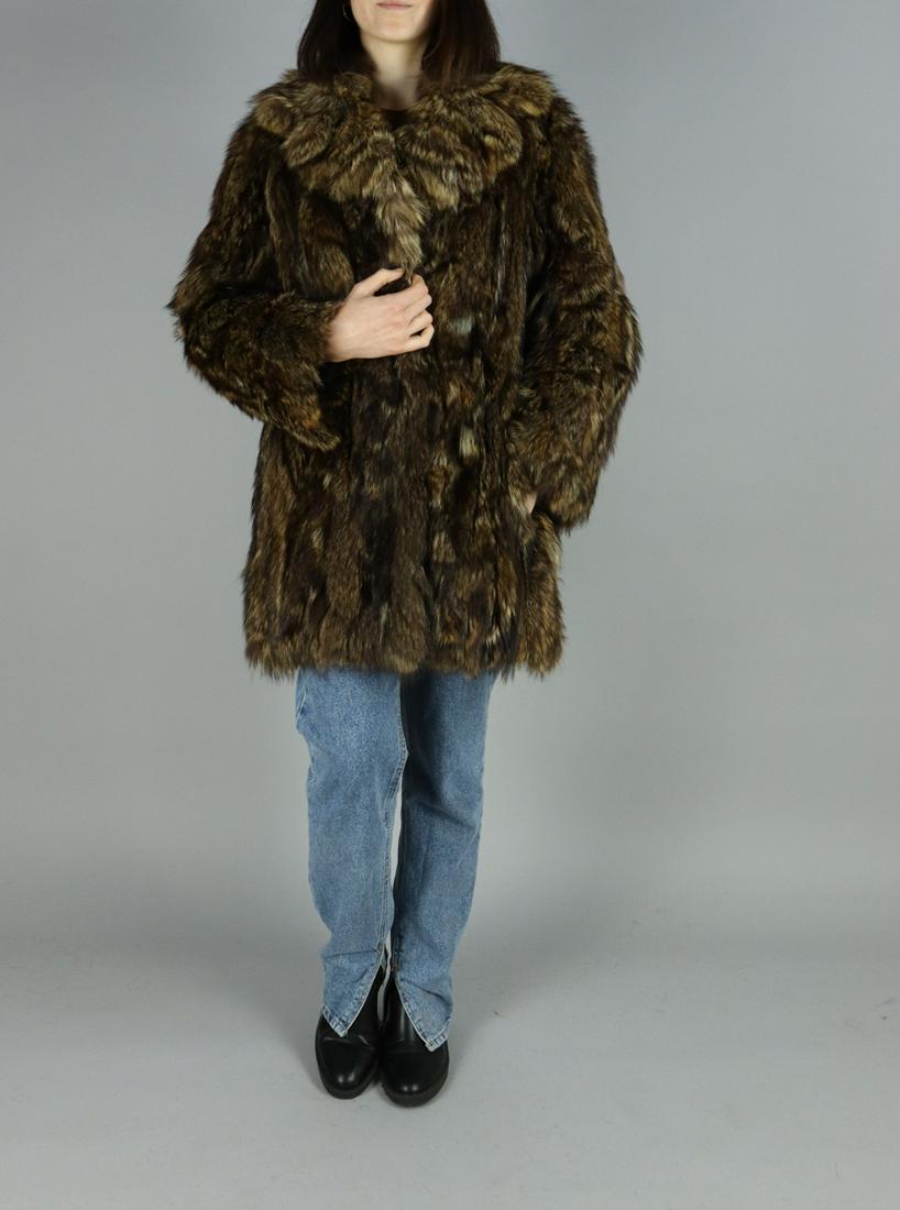BROWN FOX FUR JACKET - US 8 - EU S (1 of 11)