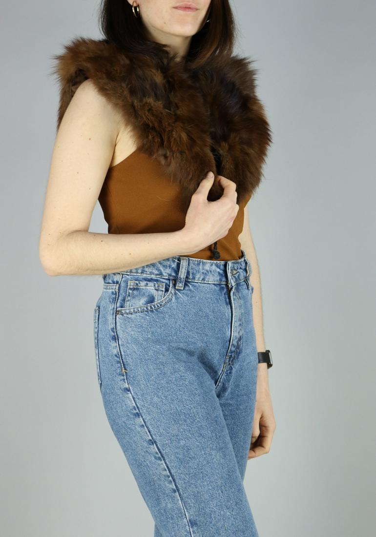 BROWN FOX FUR STOLE / CAPE EU: L-XL; US: 16-18 (1 of 5)