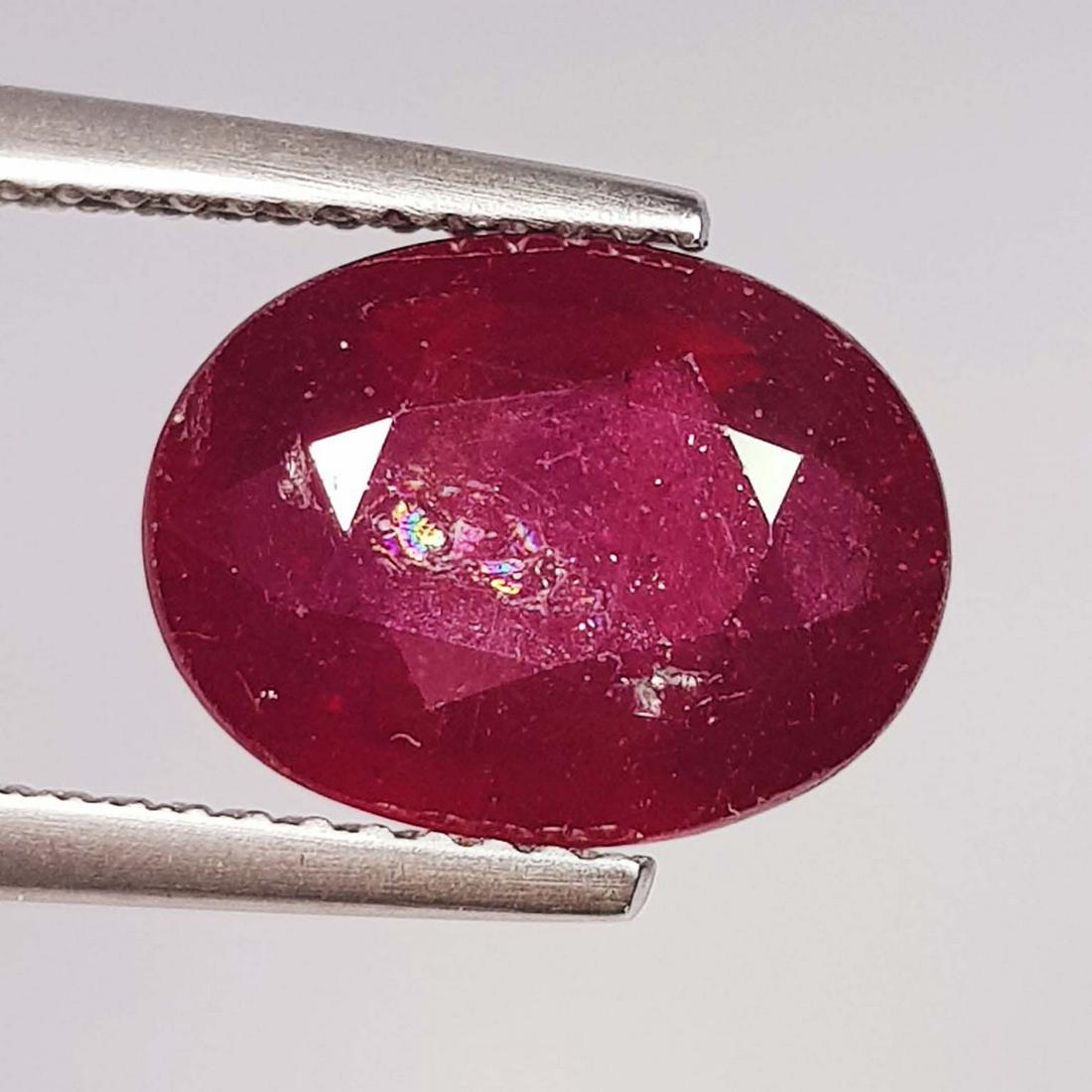 5.43 Ctz Top Quality Pinkish Red Natural Ruby (1 of 4)