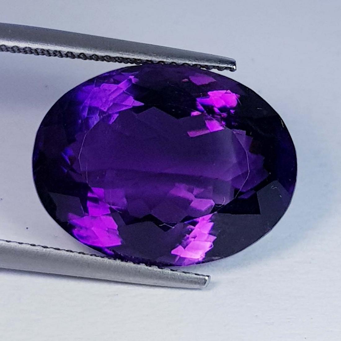 17.57 ctz" AAA Top Color Stunning Purple Gem Natural Amethyst (1 of 4)