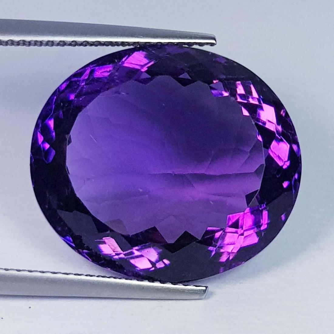 25.52 ctz" AAA Top Color Stunning Purple Gem Natural Amethyst (1 of 4)