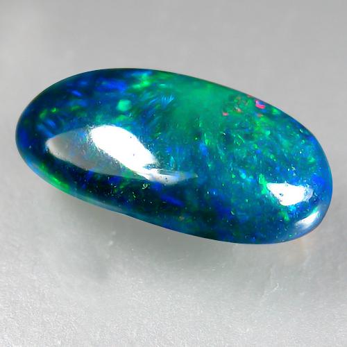 2.05 CTS NATURAL ETHIPION BLACK OPAL OVAL SHAPE LOOSE GEMSTONES (1 of 1)