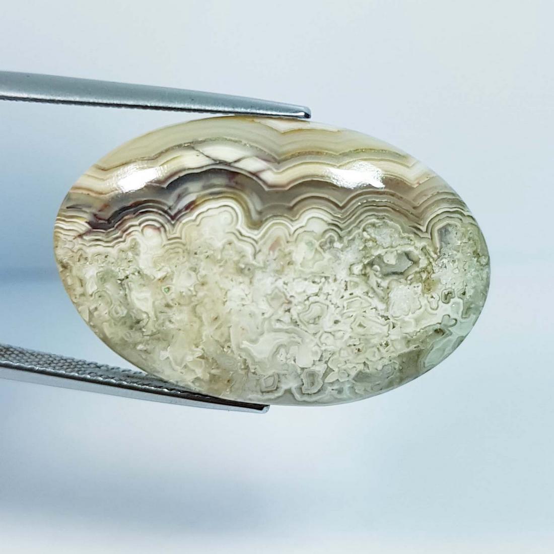 28.90 ctz" Fine Collection Natural Crazy Lace Agate: No Reserve! Title: 28.90 ctz" Fine Collection Natural Crazy Lace Agate Color/Clarity: Ash Color / Opaque Gemstones: Agate Carat Weights: 28.9 Size/Dimensions: 31.20 x 20.75 x 6.00 Additional Informati
