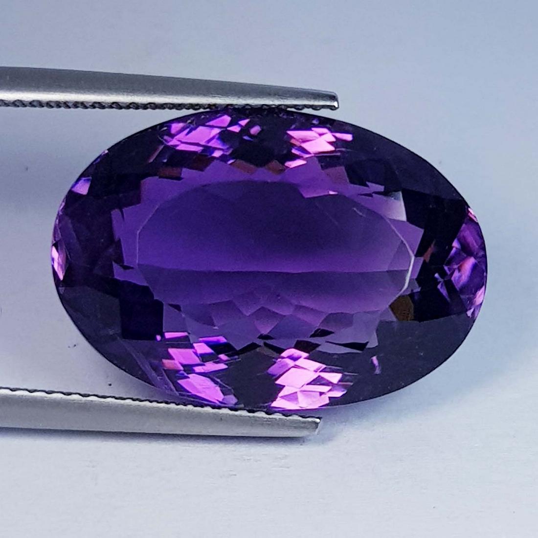 25.20 ctz" AAA Top Color Stunning Purple Gem Natural Amethyst (1 of 4)