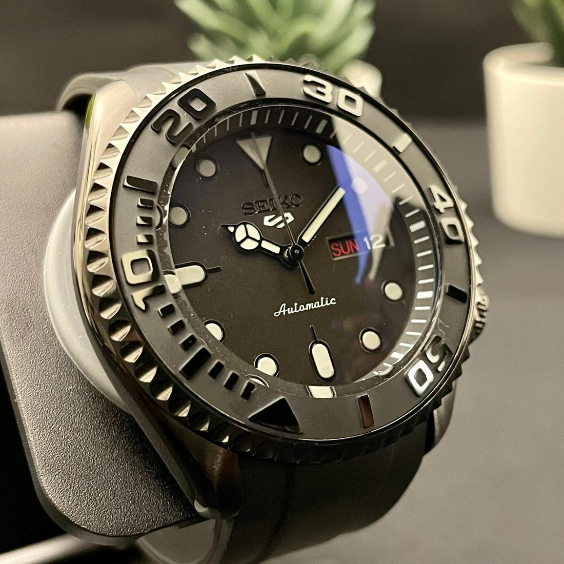 通販大得価 SEIKO MOD nh35 PVD ステルス カスタム ダイバー 即納限定