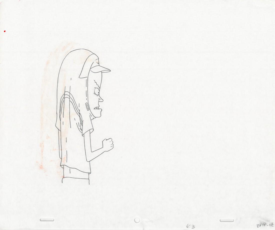 Beavis & Butt-Head Animation Art Original Production Drawing 1990s (1 of 2)
