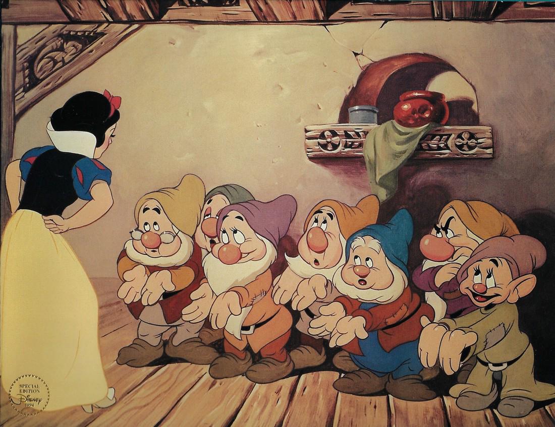 Snow White & The Seven Dwarfs Limited Edition Lithograph Disney Animation Art 1994 (1 of 3)