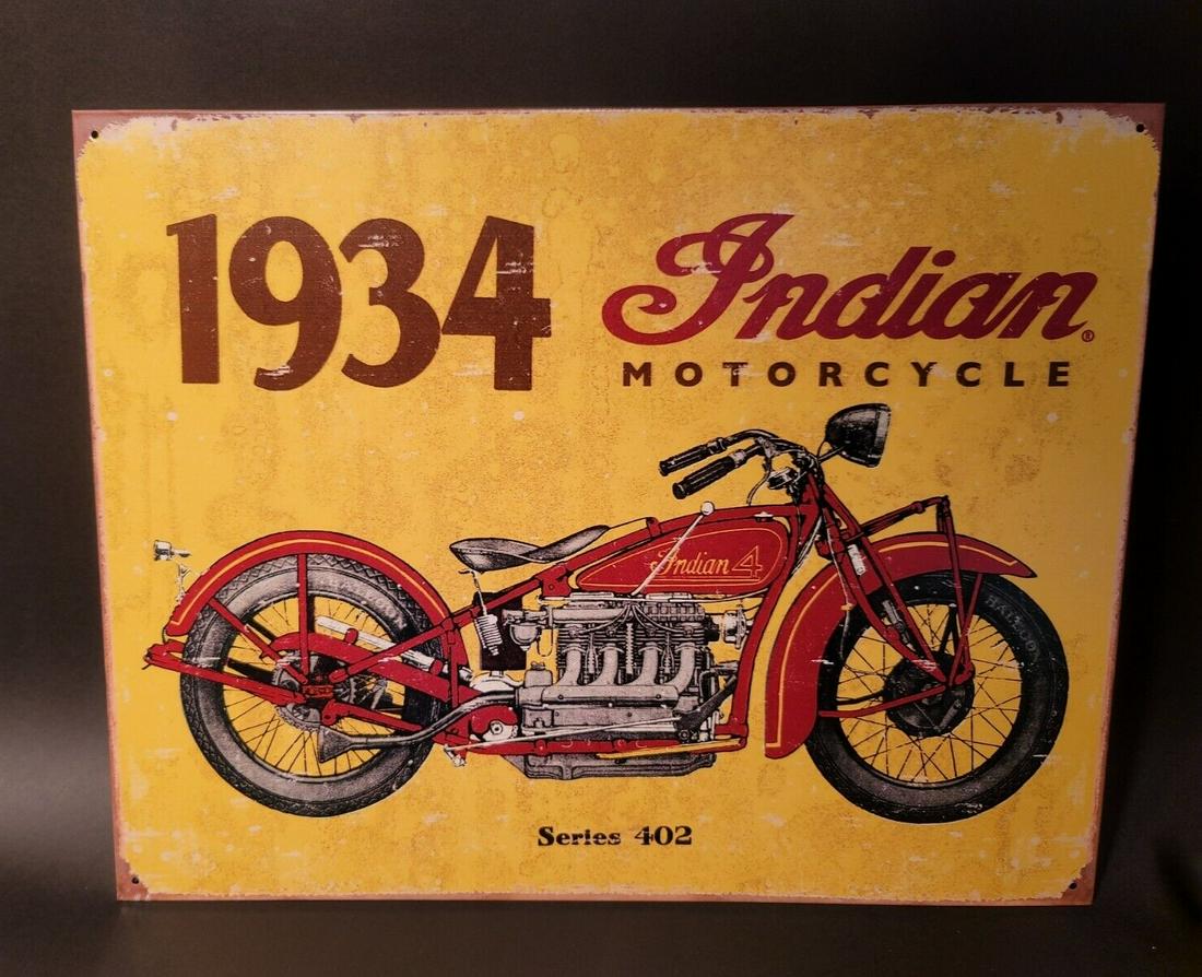 Indian Motorcycle Sign Yellow (1 of 8)